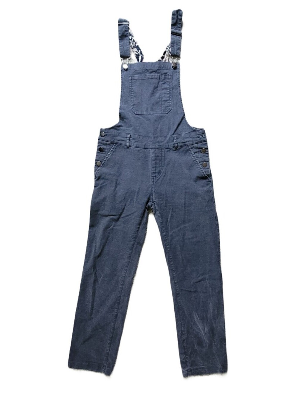 Bridge & Burn Women's XS Blue Canvas Overalls Adjustable Bib Straight Leg Cotton
